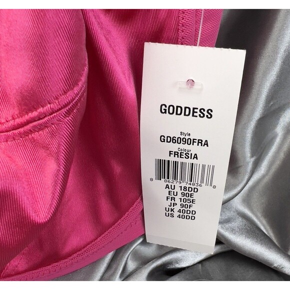 Goddess Keira Banded Underwire Bra 40DD Fresia Pink GD6090 Sexy Summer Gifts NEW - Picture 6 of 10